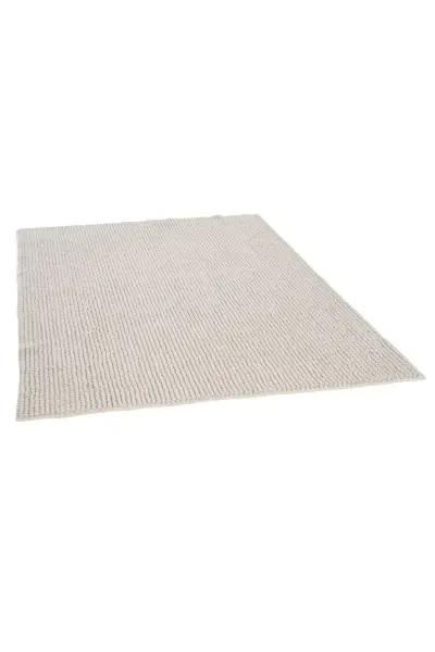 Node Serisi Ekru Renk Kaymaz Yıkanabilir Yumuşak Halı AP-1542