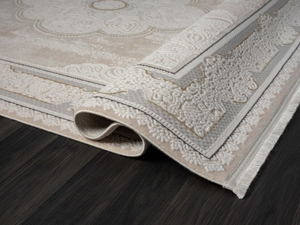 Ottowa Serisi Bej Gri Renk Tozumaz Antialerjik Makine Halısı OT002G