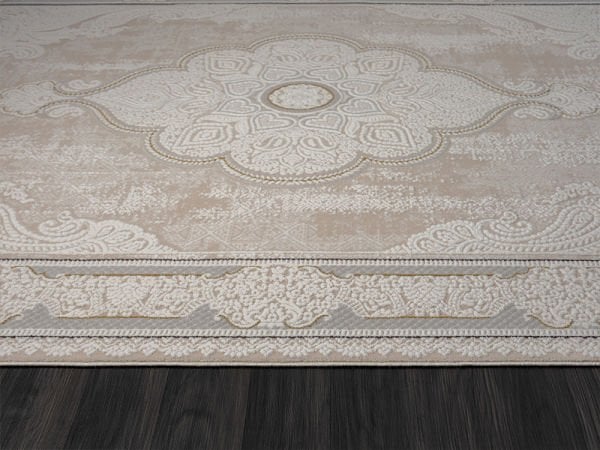 Ottowa Serisi Bej Gri Renk Tozumaz Antialerjik Makine Halısı OT002G