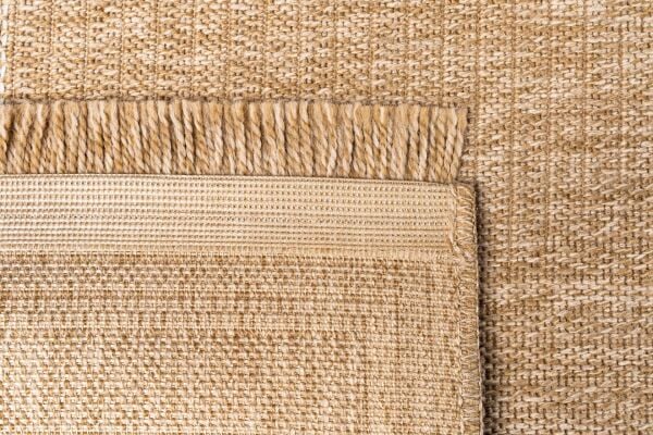 Craft Serisi Beyaz Jüt Hasır Dokuma Halı S-5002