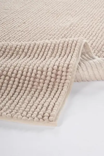 Node Serisi Bej Renk Kaymaz Yıkanabilir Yumuşak Halı AP-1543