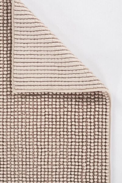 Node Serisi Bej Renk Kaymaz Yıkanabilir Yumuşak Halı AP-1543