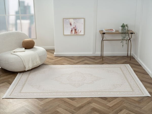 Ottowa Serisi Bej Renk Tozumaz Antialerjik Makine Halısı OT005A