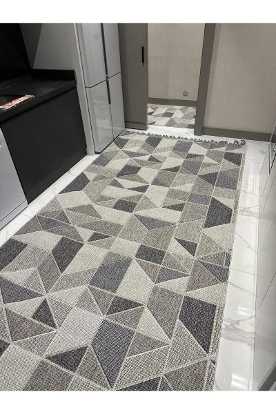 Pavia Serisi Gri Renk Kolay Temizlenen Hav Toz Vermez Halı GA-3002