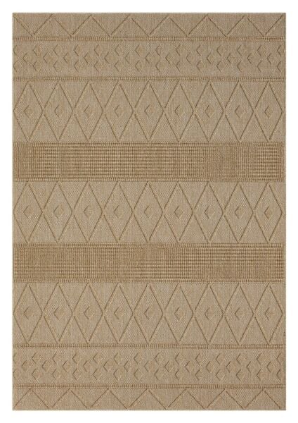Craft Serisi Bej Renk Hasır Dokulu Dokuma Halı S-2333