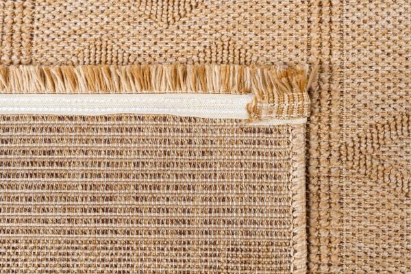 Craft Serisi Bej Renk Hasır Dokulu Dokuma Halı S-2333