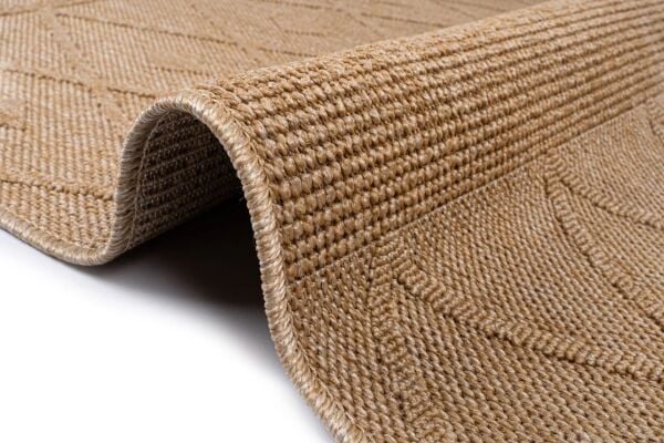 Craft Serisi Bej Renk Hasır Dokulu Dokuma Halı S-2333