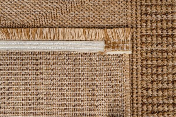 Craft Serisi Bej Kahve Hasır Dokulu Dokuma Halı S-2334
