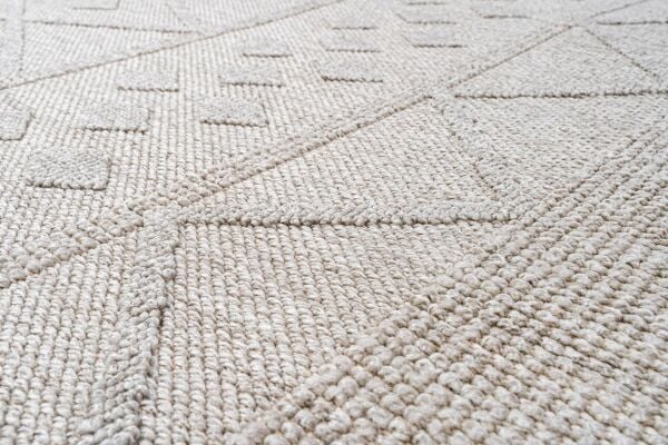 Craft Serisi Gri Renk Hasır Dokulu Dokuma Halı S-2335