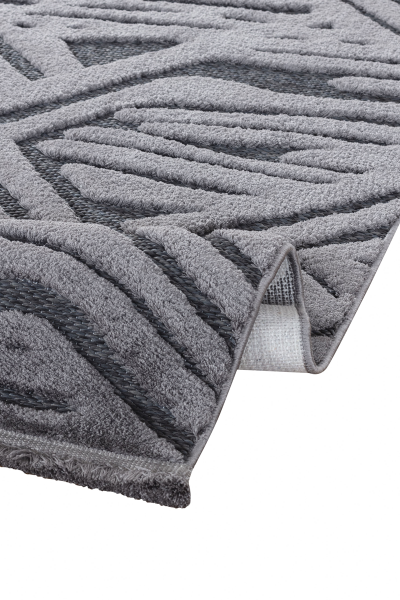 Orion Serisi Antrasit Renk Yumuşak Modern Makine Halısı AP-4224