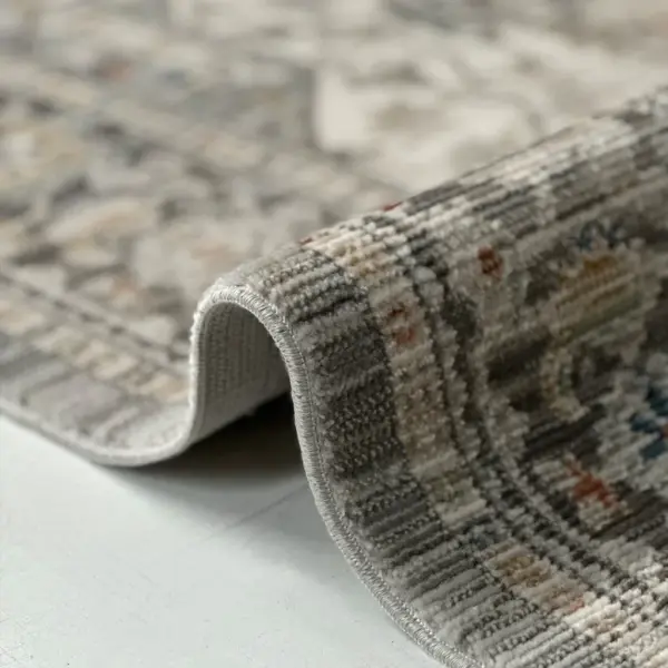 Vintage Serisi Bej Renk Dokuma Makine Halısı EM-401