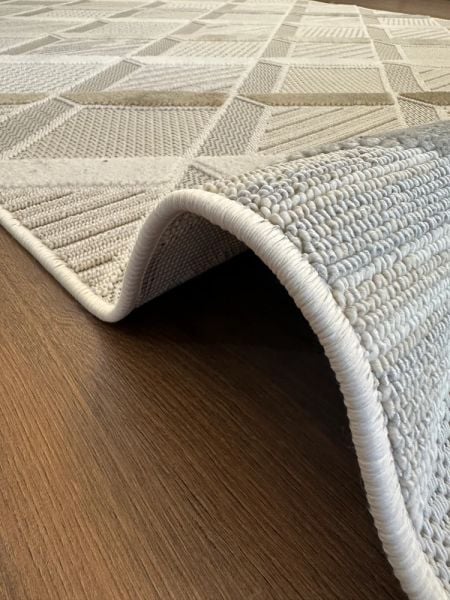 Alessa Serisi Bej İskandinav Modern Dokuma Halı T-PE01