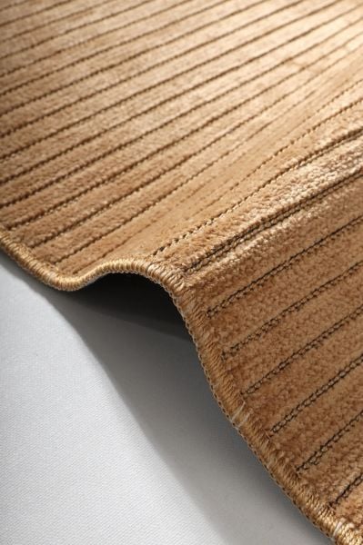 Ada Serisi Hardal Renk Yıkanabilir Şönil Dokuma Halı GA-3232