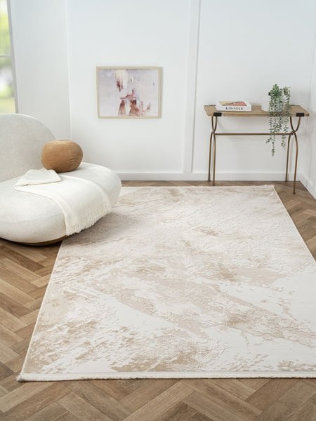 Ottowa Serisi Bej Renk Tozumaz Antialerjik Makine Halısı OT008B