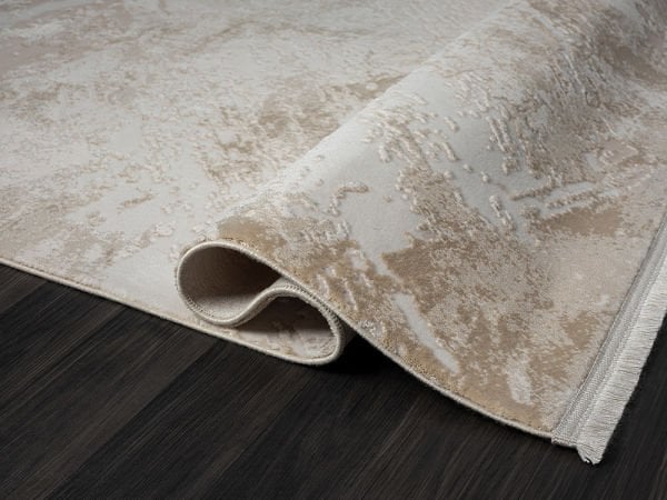 Ottowa Serisi Bej Renk Tozumaz Antialerjik Makine Halısı OT008B