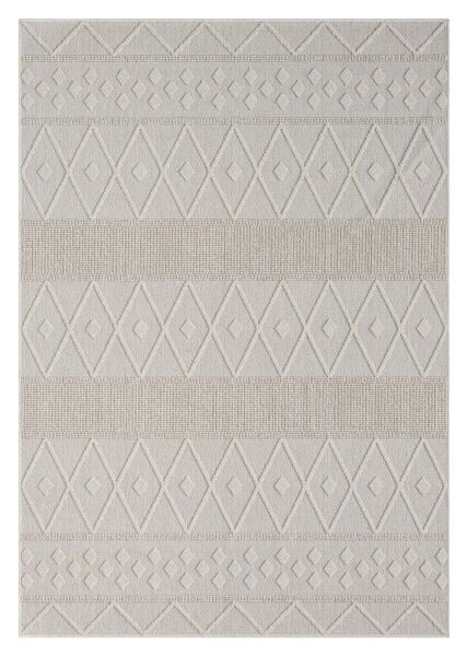 Craft Serisi Krem Renk Hasır Dokulu Dokuma Halı S-2337