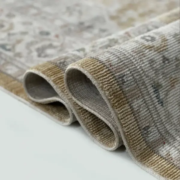 Vintage Serisi Sarı Renk Dokuma Makine Halısı EM-E404