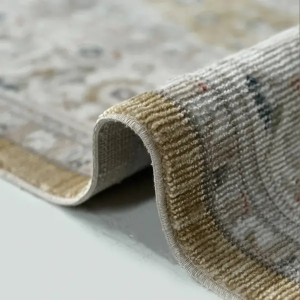 Vintage Serisi Sarı Renk Dokuma Makine Halısı EM-E404