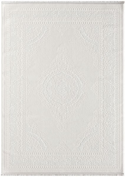 Scala Serisi Triko Akrilik Tozumaz Ekru Renk Makine Halısı SC001A