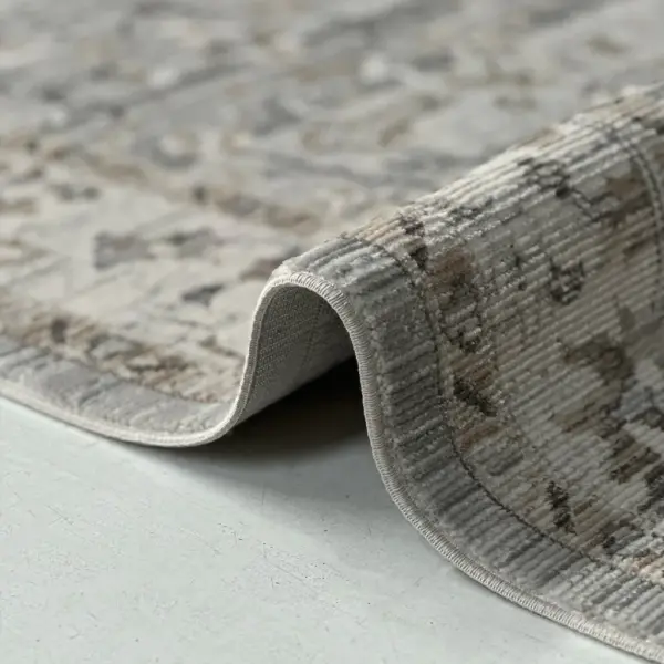 Vintage Serisi Bej Renk Dokuma Makine Halısı EM-E405