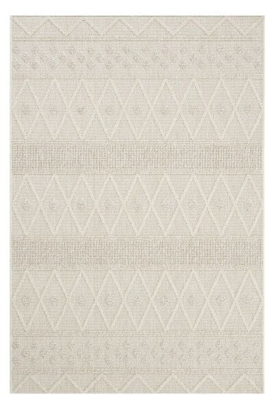 Craft Serisi Krem Bej Hasır Dokulu Dokuma Halı S-2338