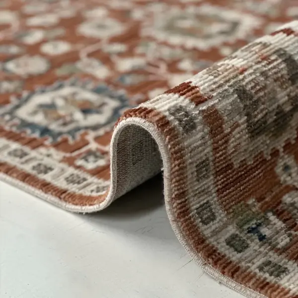 Vintage Serisi Bordo Renk Dokuma Makine Halısı EM-E406