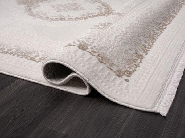 Scala Serisi Triko Akrilik Tozumaz Bej Renk Makine Halısı SC001B