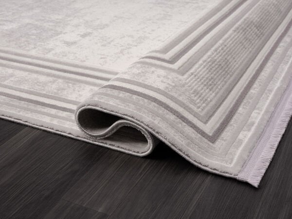 Scala Serisi Triko Akrilik Tozumaz Gri Renk Makine Halısı SC002G