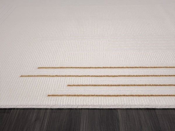 Scala Serisi Triko Akrilik Tozumaz Gold Renk Makine Halısı SC003A