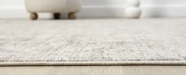 Vintage Serisi Bej Renk Eskitme Desen Dokuma Halı S-P10200