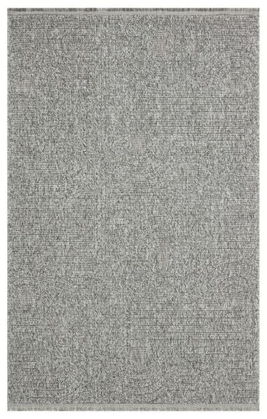 Craft Serisi Gri Renk Hasır Dokulu Dokuma Halı S-2342