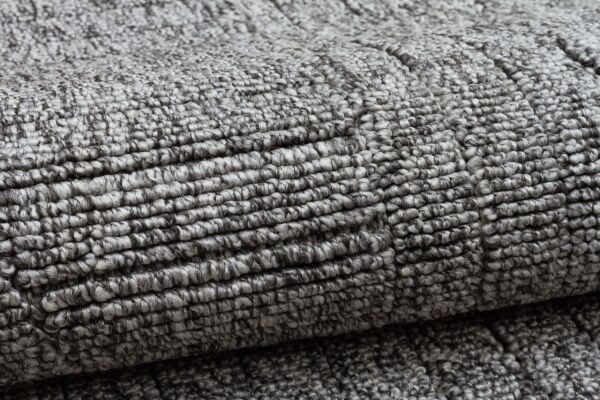 Craft Serisi Gri Renk Hasır Dokulu Dokuma Halı S-2342