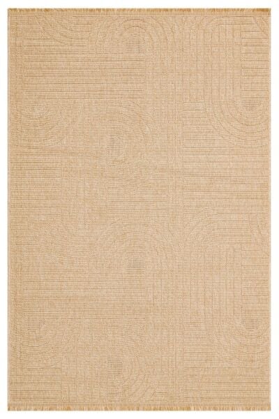 Craft Serisi Bej Renk Hasır Dokulu Dokuma Halı S-2343