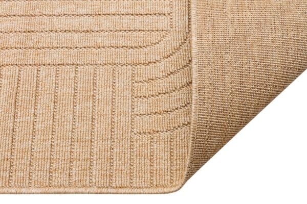 Craft Serisi Bej Renk Hasır Dokulu Dokuma Halı S-2343