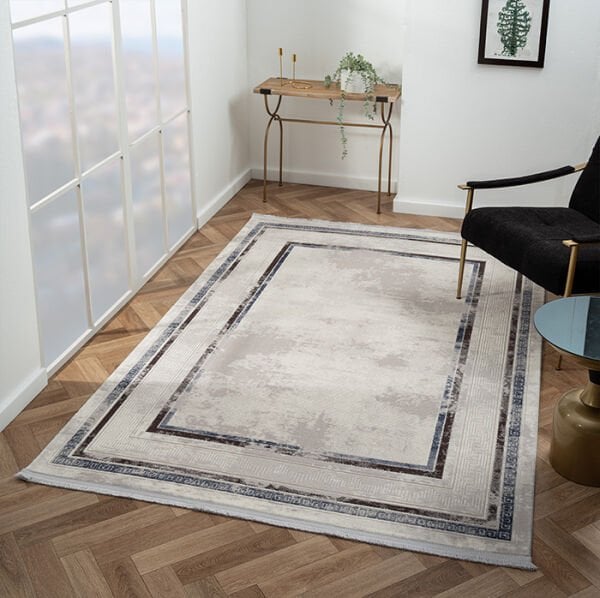 Scala Serisi Triko Akrilik Tozumaz Gri Renk Makine Halısı SC005G