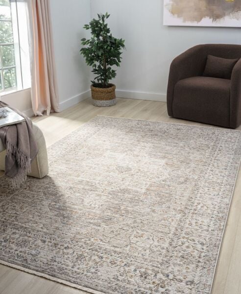 Vintage Serisi Eskitme Desen Dokuma Halı S-P10204