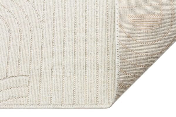 Craft Serisi Krem Renk Hasır Dokulu Dokuma Halı S-2344