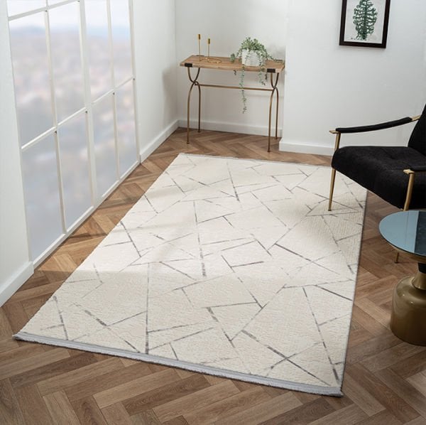 Scala Serisi Triko Akrilik Tozumaz Gri Renk Makine Halısı SC007G