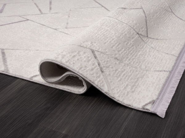 Scala Serisi Triko Akrilik Tozumaz Gri Renk Makine Halısı SC007G