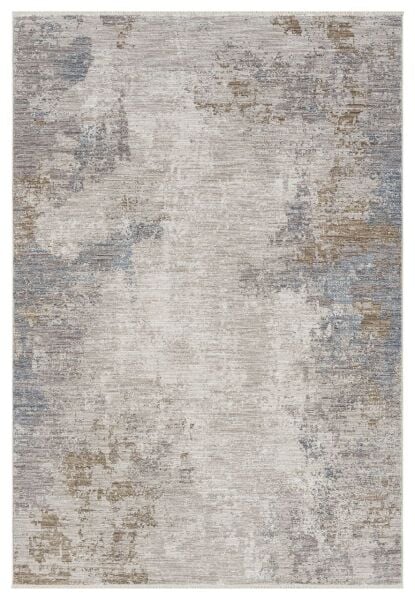 Vintage Serisi Mavi Renk Eskitme Desen Dokuma Halı S-P10206M