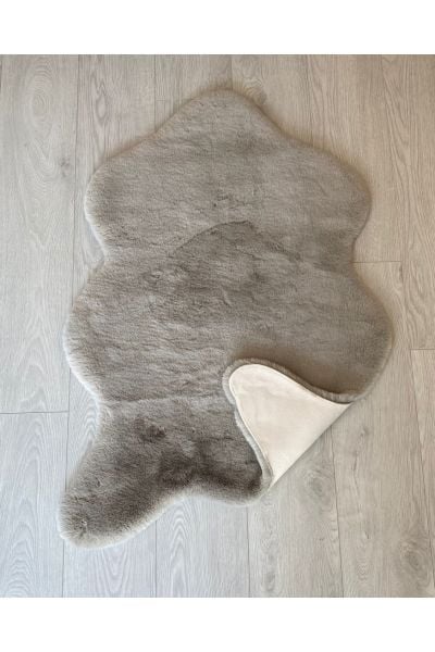 Tavşan Post Vizon Renk Süet Taban Yıkanabilir Halı MS-36
