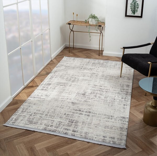 Scala Serisi Triko Akrilik Tozumaz Gri Renk Makine Halısı SC008G