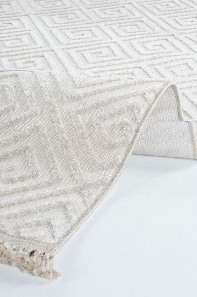 Alessa Serisi Krem Renk Dokuma Halı AP-6812