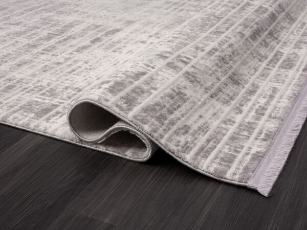 Scala Serisi Triko Akrilik Tozumaz Gri Renk Makine Halısı SC008G