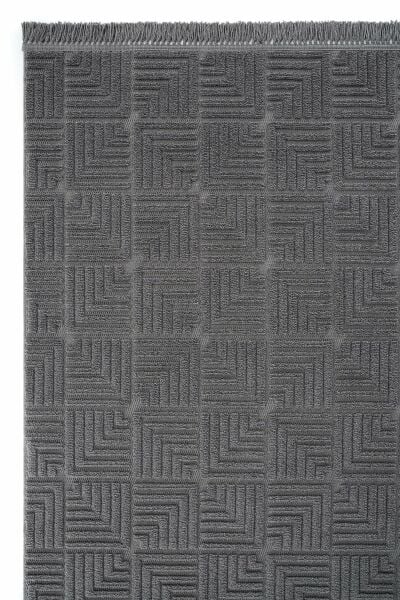 Mabel Serisi Antrasit Kaymaz Tabanlı Yumuşak Makine Halısı L-5440