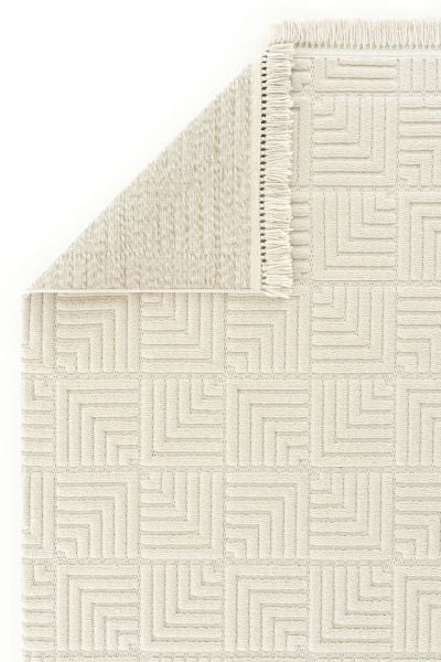 Mabel Serisi Bej Kaymaz Tabanlı Yumuşak Makine Halısı L-5441