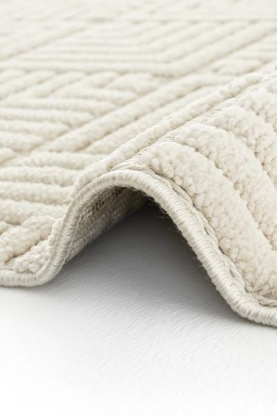 Mabel Serisi Bej Kaymaz Tabanlı Yumuşak Makine Halısı L-5441