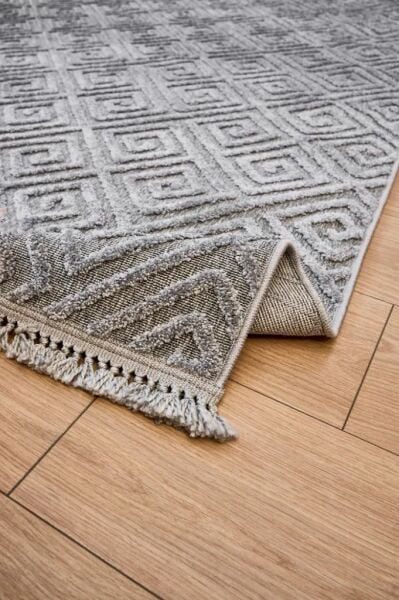 Alessa Serisi Gri Renk Dokuma Halı AP-6814