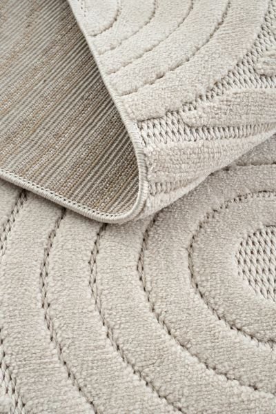 Mabel Serisi Bej Kaymaz Tabanlı Antibakteriyel Makine Halısı L-5454