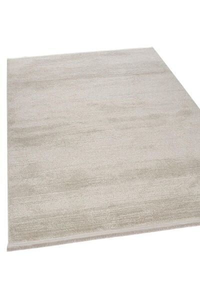 Peru Serisi Krem Renk Yumuşak Dokulu Makine Halısı AP-8421